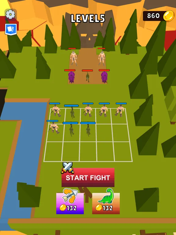 Tangkapan skrin Merge Dino Warior Fight iPad 