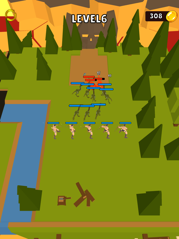Merge Dino Warior Fight iPad  स्क्रीनशॉट