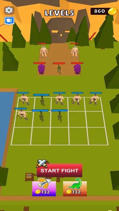 Tangkapan skrin Merge Dino Warior Fight