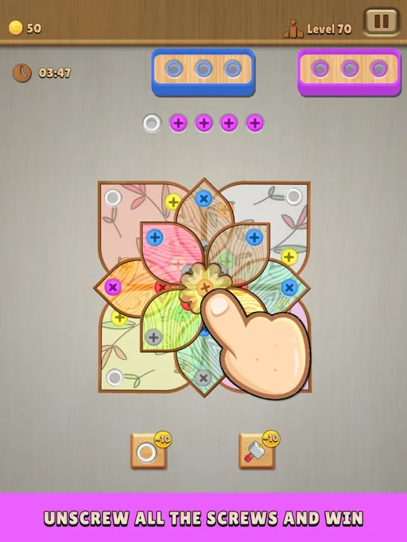 Nuts & Bolts : Wood Screw Jam iPad  스크린샷