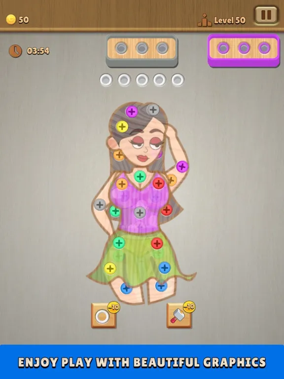 Nuts & Bolts : Wood Screw Jam iPad  스크린샷