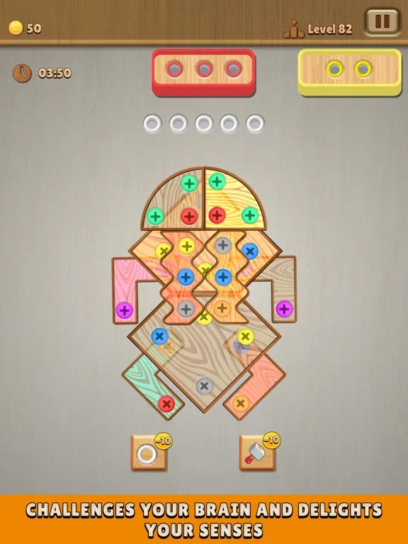 Nuts & Bolts : Wood Screw Jam iPad  스크린샷
