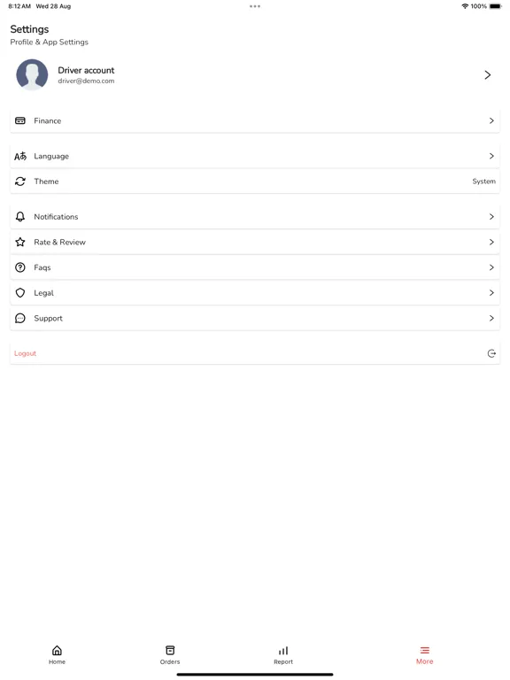 ODA Gig iPad  スクリーンショット