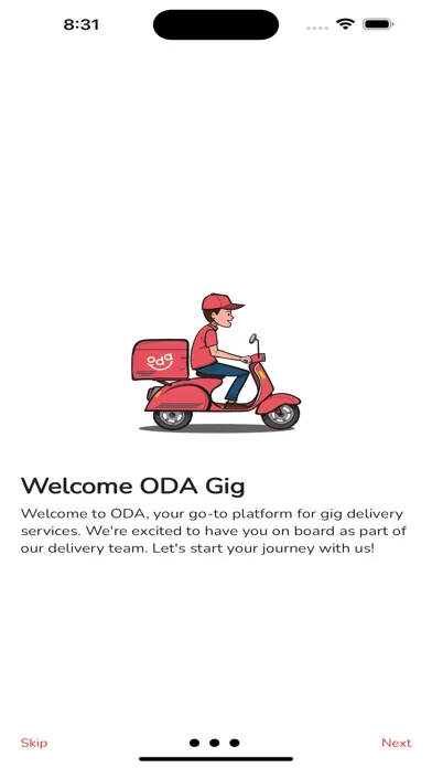 ODA Gig スクリーンショット