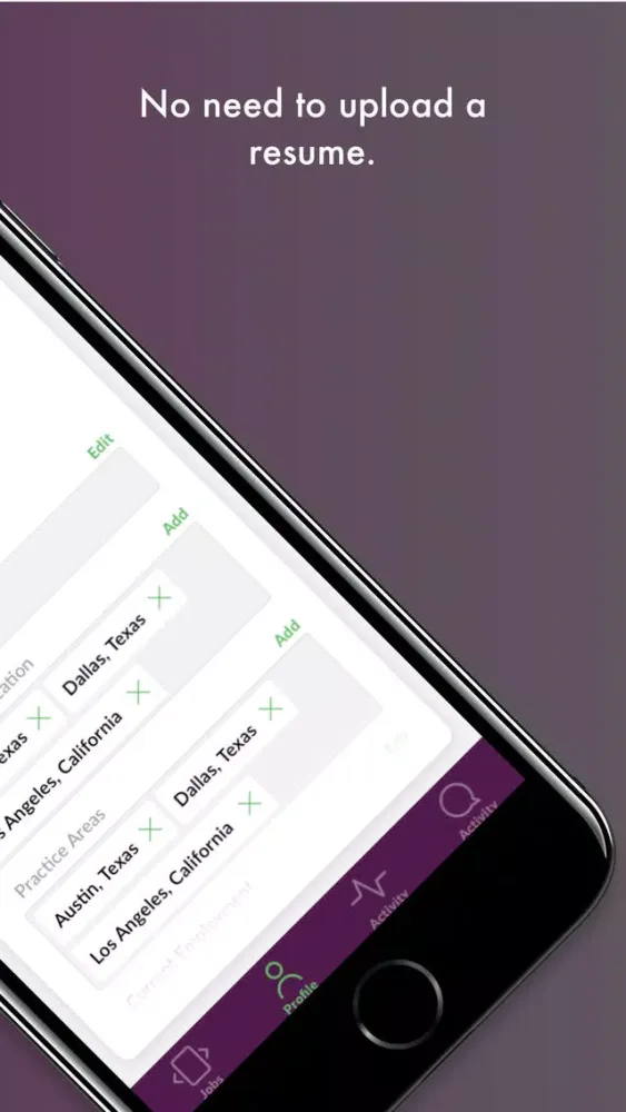 Capturas de pantalla de De Novo - Legal Recruiting App