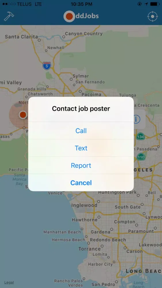 Capturas de pantalla de oddJobs supporting communities
