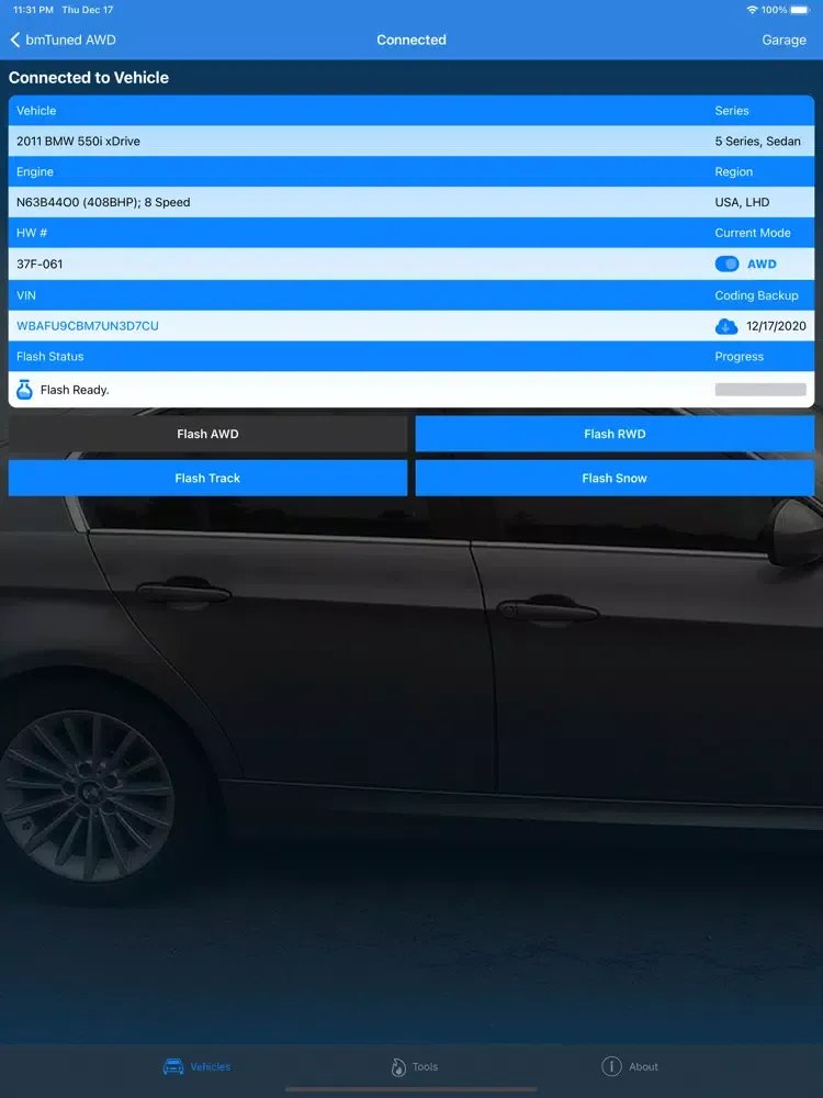 Capturas de tela do bmTuned AWD iPad 