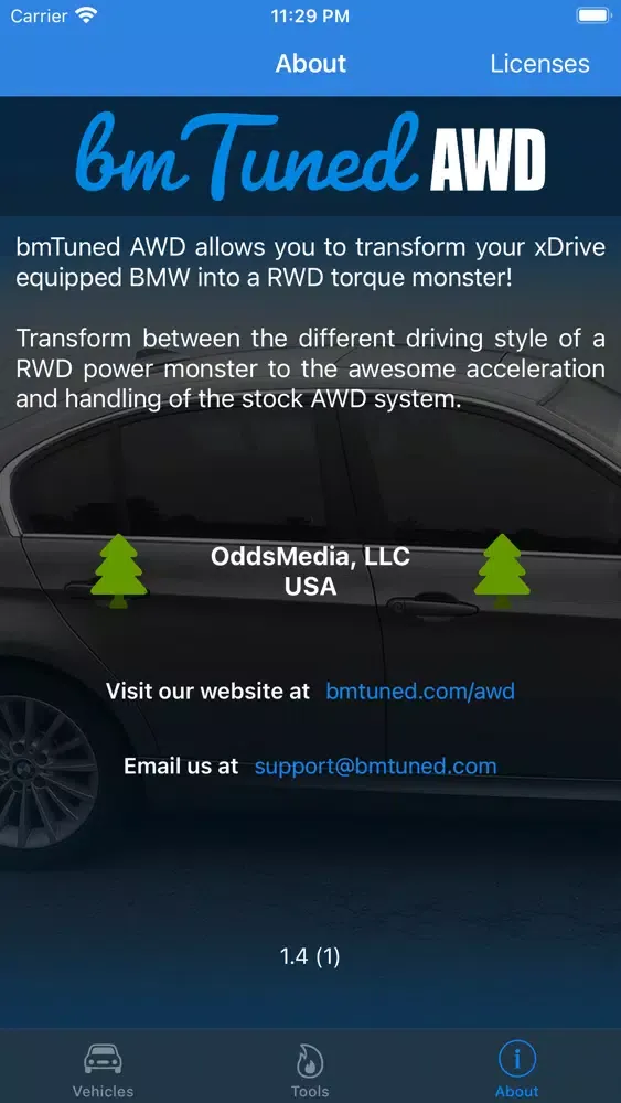 Capturas de tela do bmTuned AWD
