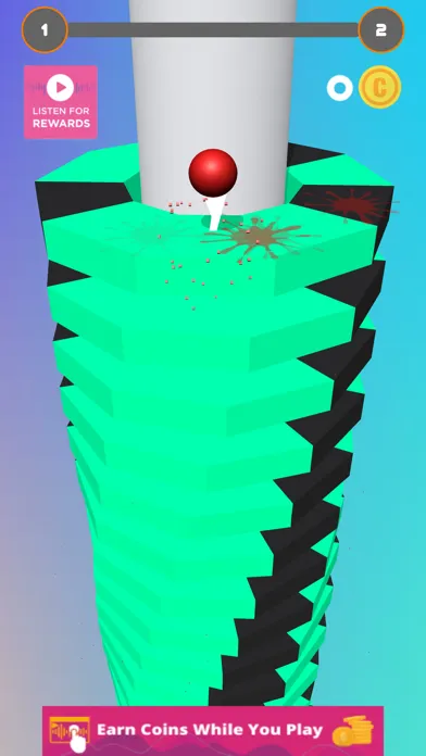 Tangkapan skrin Flashy stack ball