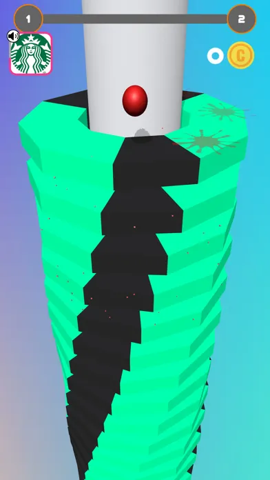 Tangkapan skrin Flashy stack ball