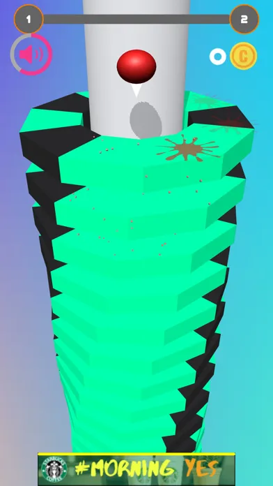 Tangkapan skrin Flashy stack ball