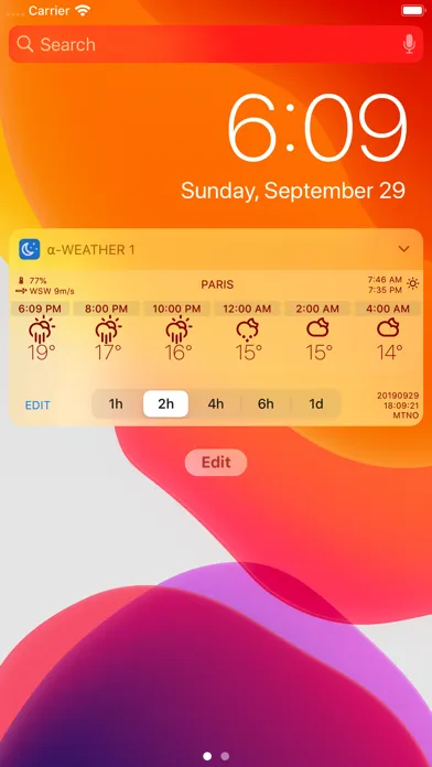 Captures d'écran de Alpha Weather