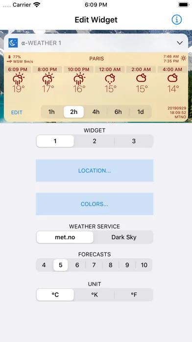 Captures d'écran de Alpha Weather