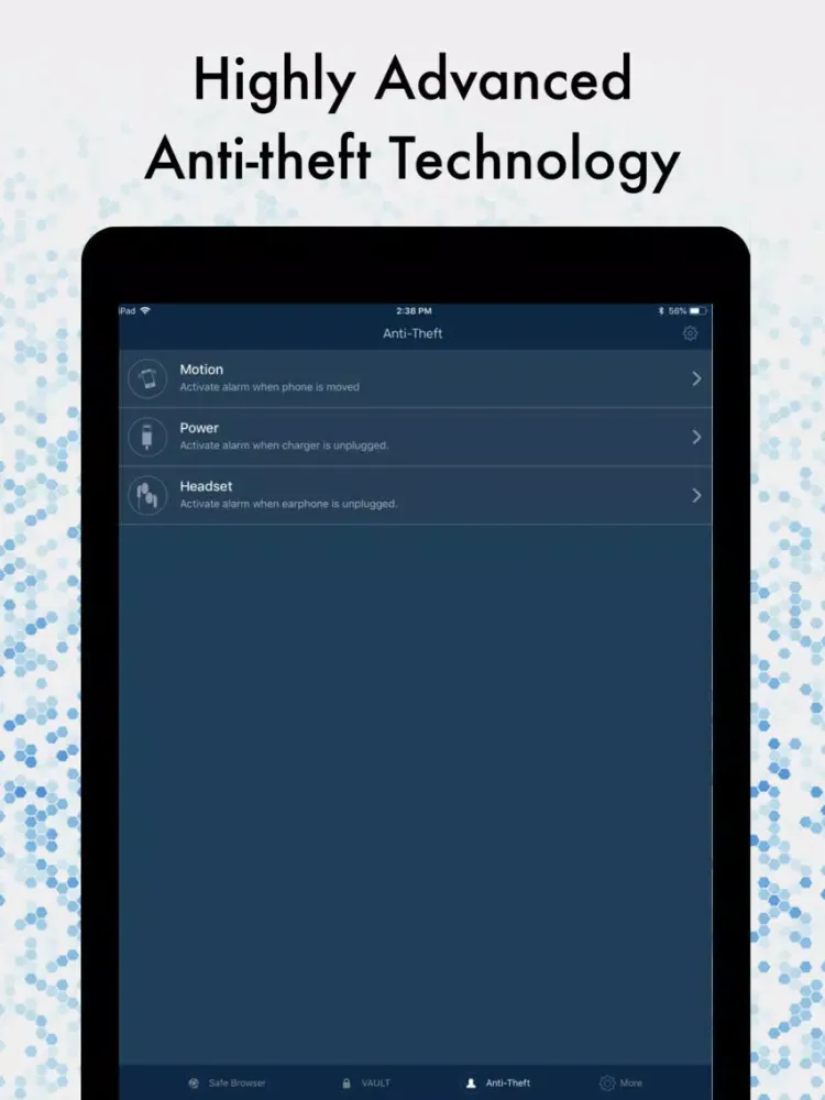 Captures d'écran de Mobile Security & Safe Vault iPad 