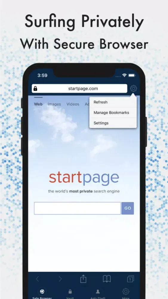 Captures d'écran de Mobile Security & Safe Vault