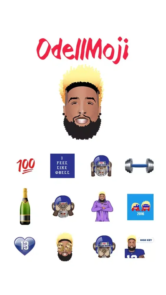Скриншоты OdellMoji by Odell Beckham Jr.
