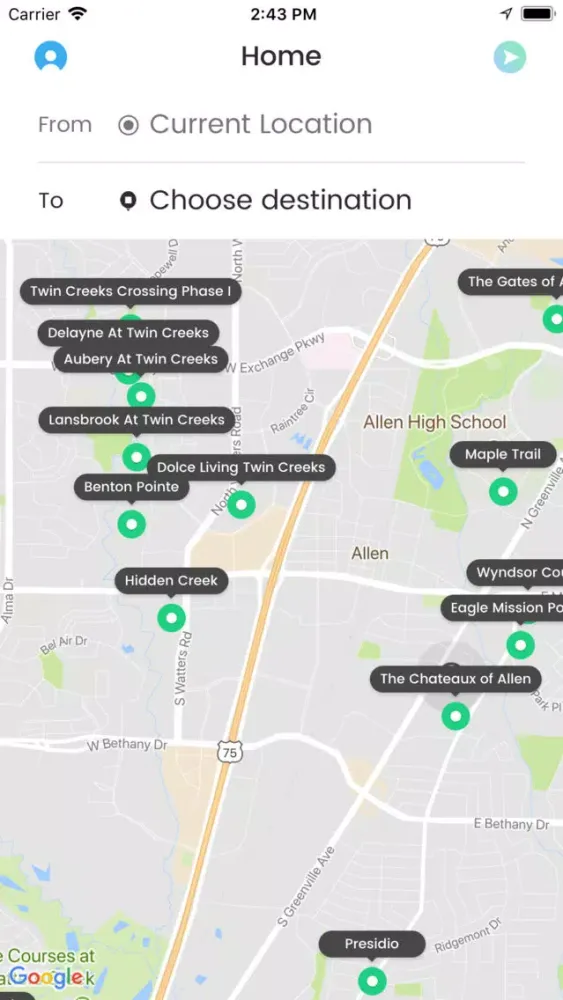 Odigo Maps Ekran Görüntüleri