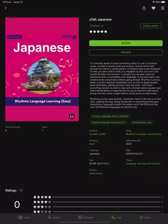 Odilo@HKUL iPad  Screenshots