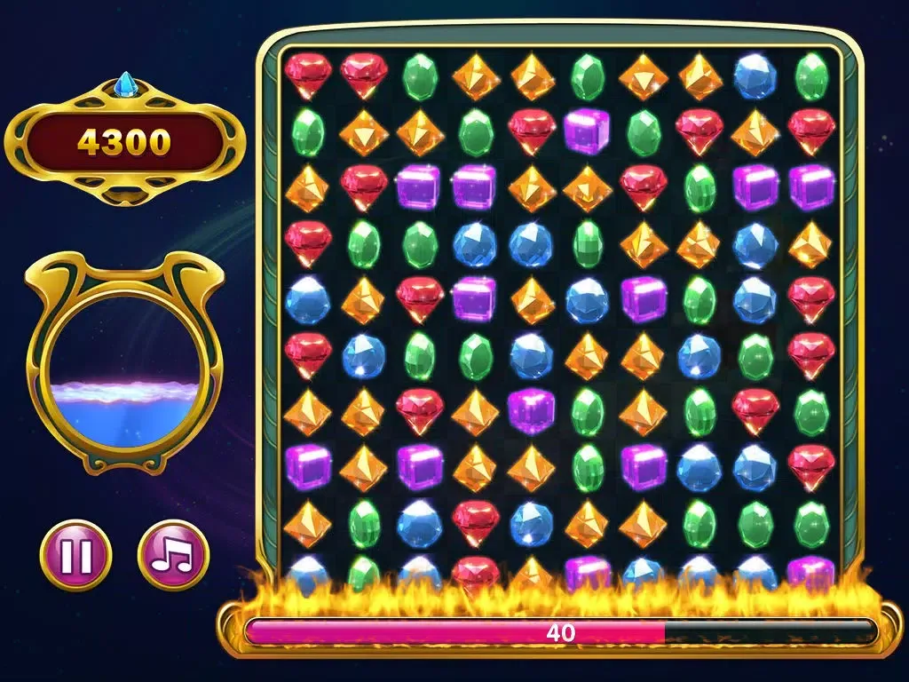 Zrzuty ekranu DazzleJewel Free: match-3 gems,Jewels, Ruby & Diamonds puzzle game iPad 