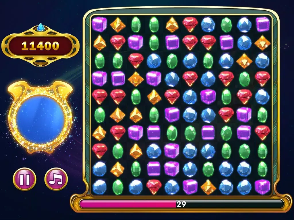 Zrzuty ekranu DazzleJewel Free: match-3 gems,Jewels, Ruby & Diamonds puzzle game iPad 
