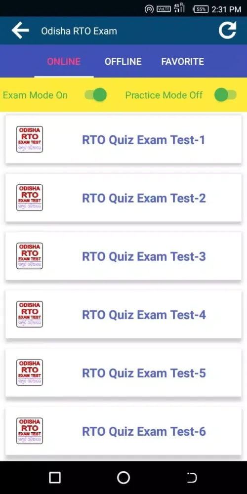 RTO Exam Odia : DL Test Odisha Screenshots