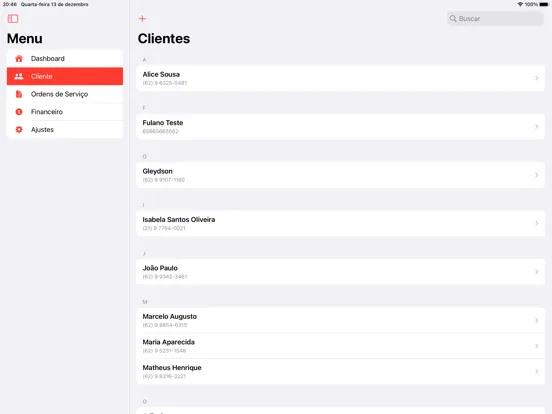 Tech Manager iPad  Ekran Görüntüleri