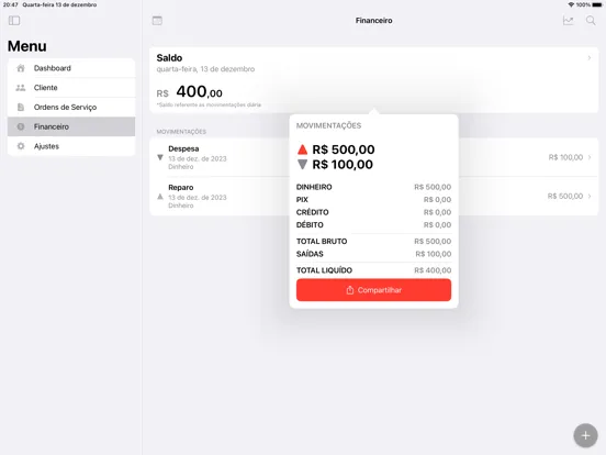 Tech Manager iPad  Ekran Görüntüleri