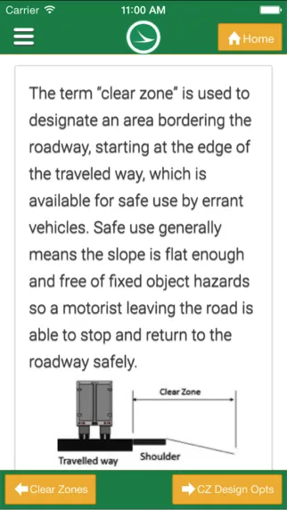 Captures d'écran de ODOT Roadside Safety Field Guide