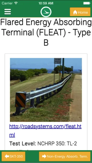 Captures d'écran de ODOT Roadside Safety Field Guide