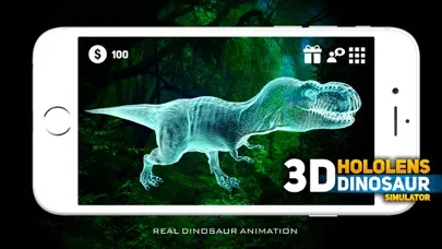 Tangkapan skrin Hologram 3d Dinosaurs