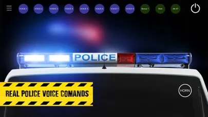 Police lights siren sounds سکرین شاٹس