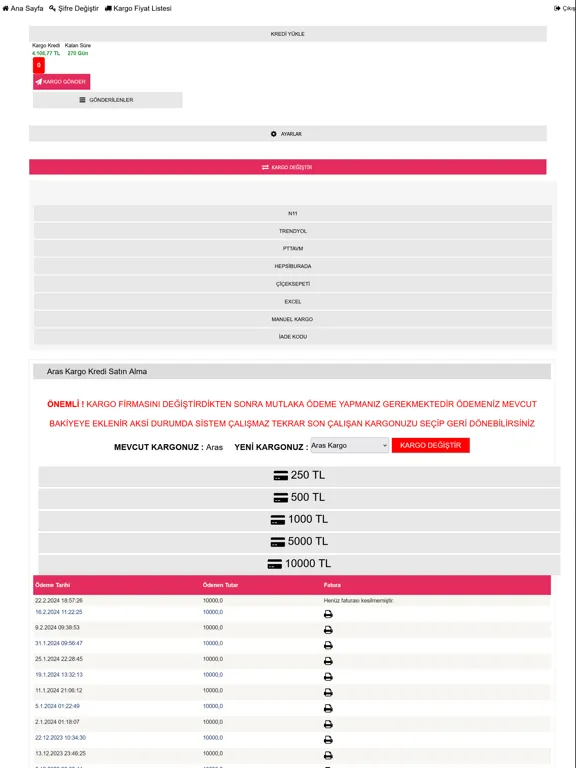 Kredili Kargo Sistemi iPad 应用截图