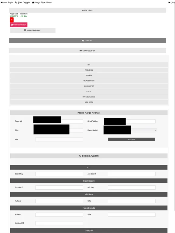 Kredili Kargo Sistemi iPad 应用截图