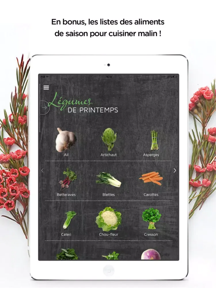 Aux Petits Oignons - Mes Menus iPad 应用截图