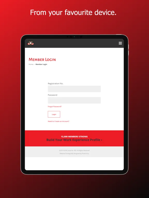 Скриншоты IUOE Local 955 Member App iPad 