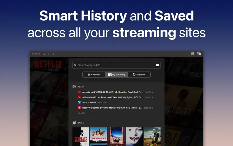 Friendly Streaming Browser Screenshots