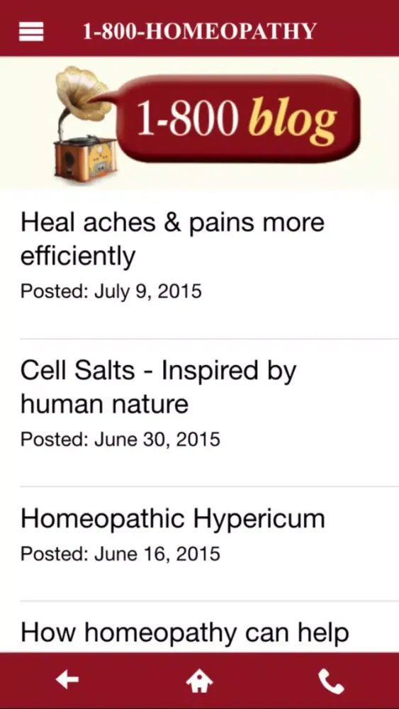 1-800-HOMEOPATHY Screenshots