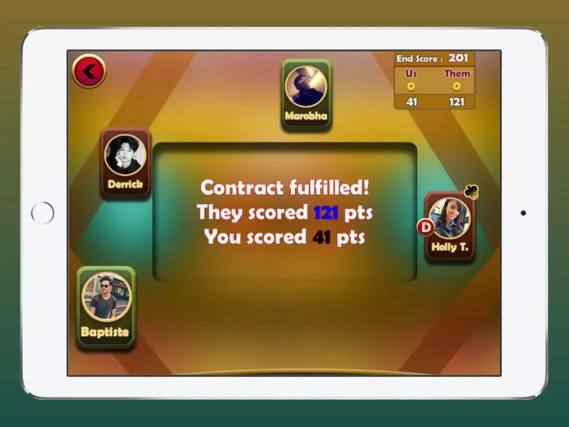 Frence Belote iPad  Screenshots