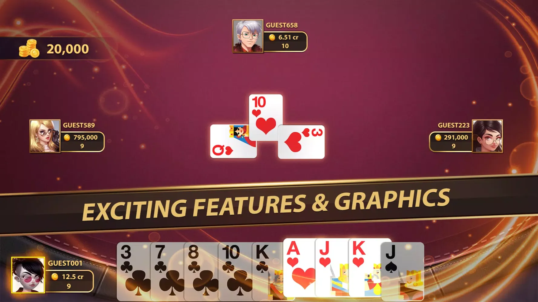 Bhabhi Thulla - Card Game Screenshots