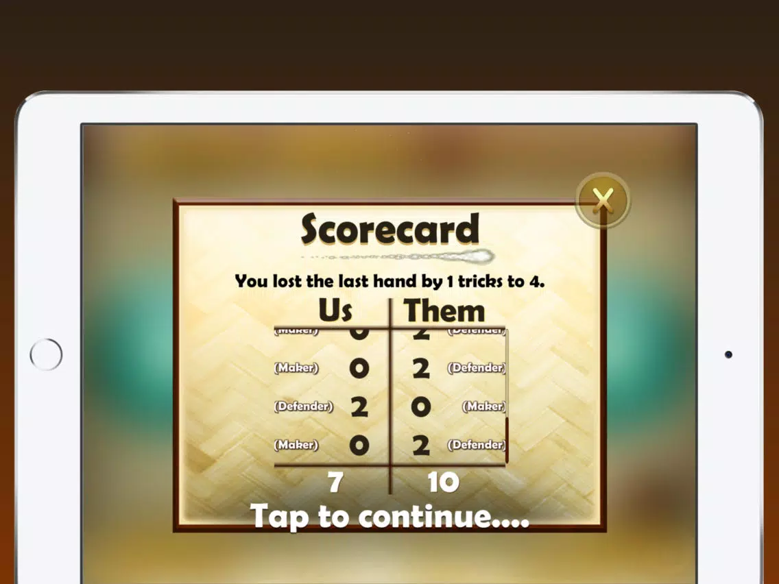 Euchre Plus iPad 应用截图