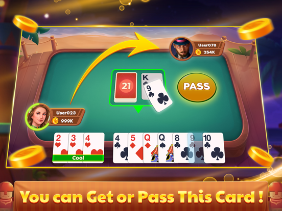 Gin Rummy - Straight, Oklahoma iPad  스크린샷