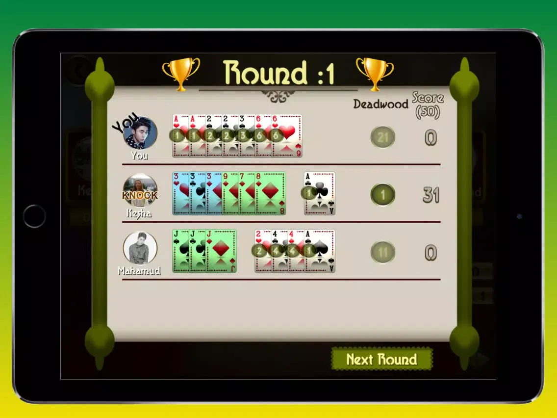 Gin Rummy Pro iPad  سکرین شاٹس