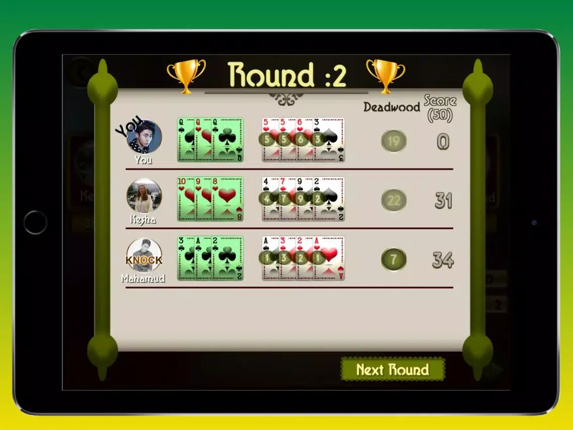 Gin Rummy Pro iPad  سکرین شاٹس