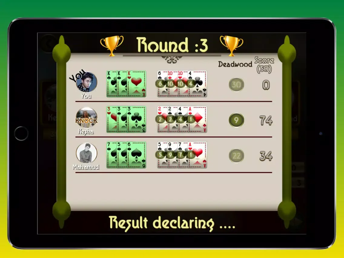 Gin Rummy Pro iPad  سکرین شاٹس