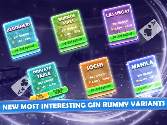 GinRummy Multiplayer iPad  Screenshots
