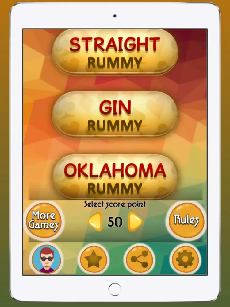 Screenshot di Gin Rummy - Offline iPad 