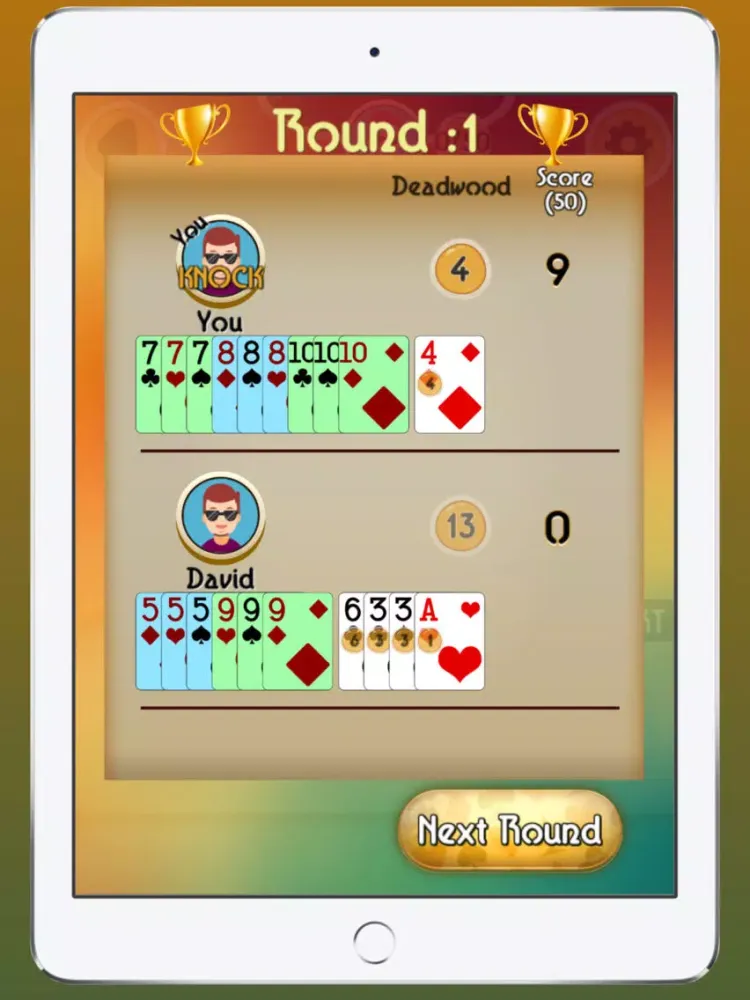 Screenshot di Gin Rummy - Offline iPad 