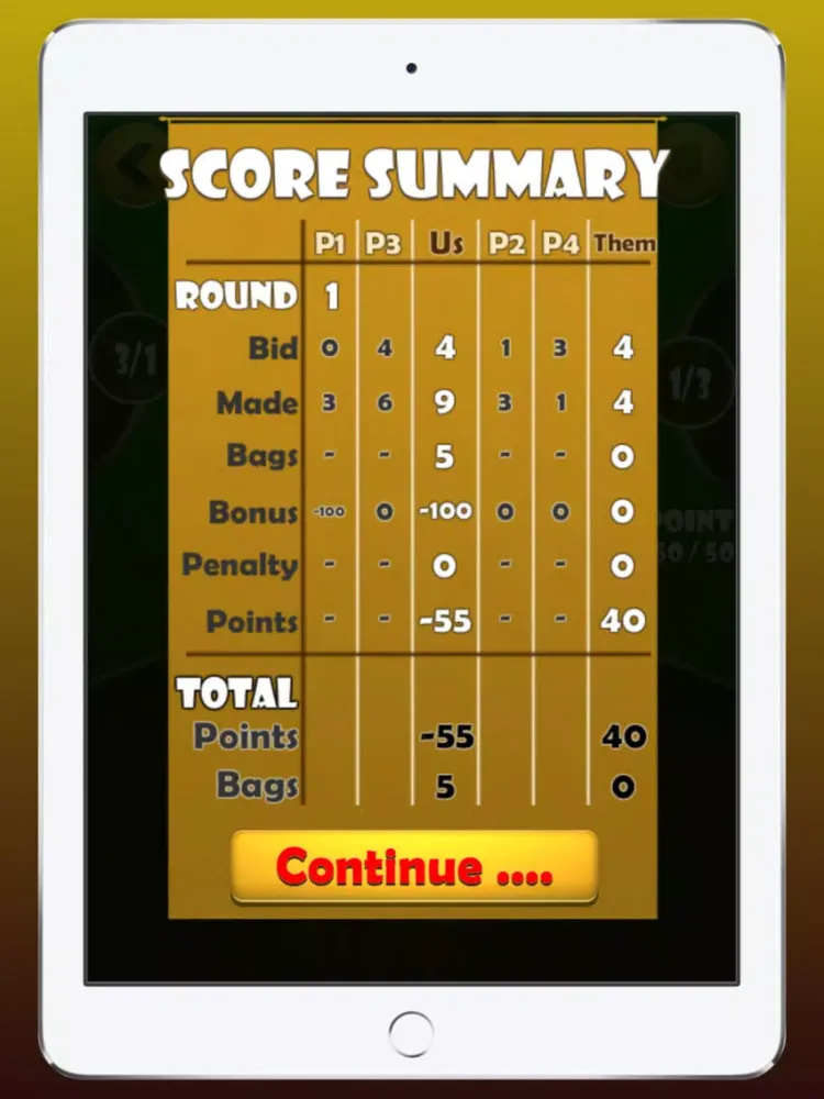 Spades Card iPad  Screenshots