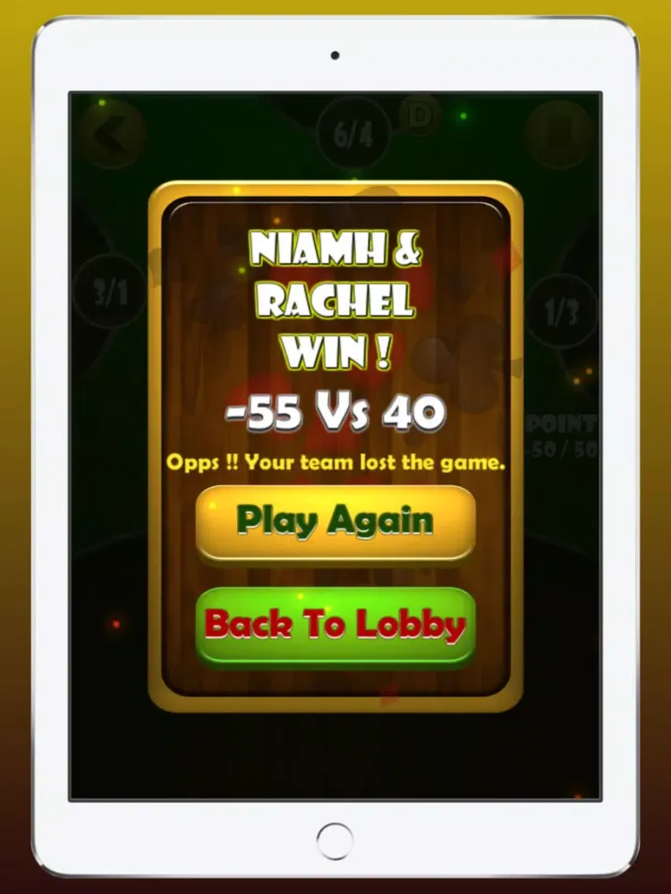 Spades Card iPad  Screenshots