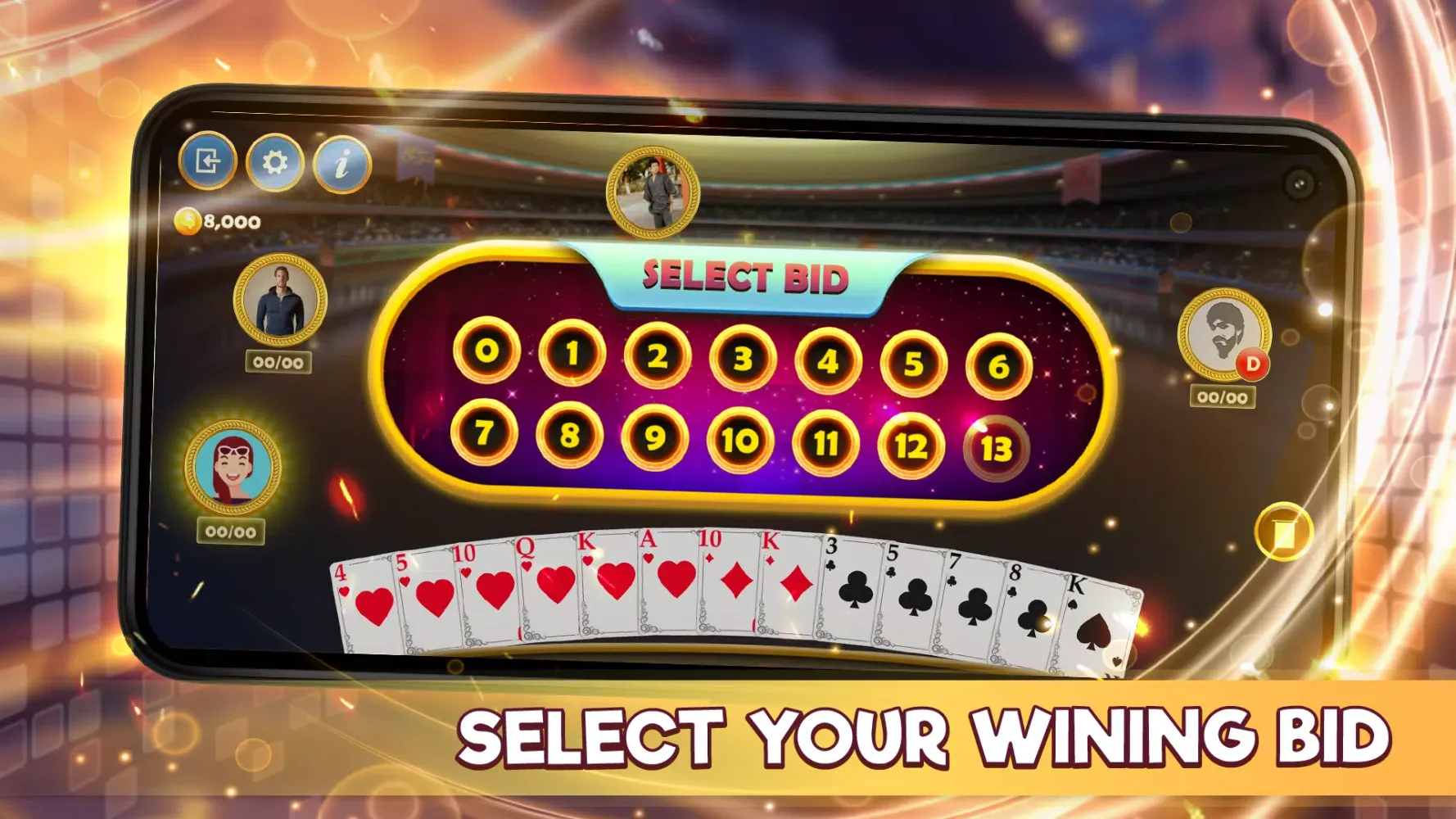 ภาพหน้าจอของ Spades Pro